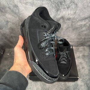 Size 9 | Jordan 3 Black Cat With Box | Pre-Owned